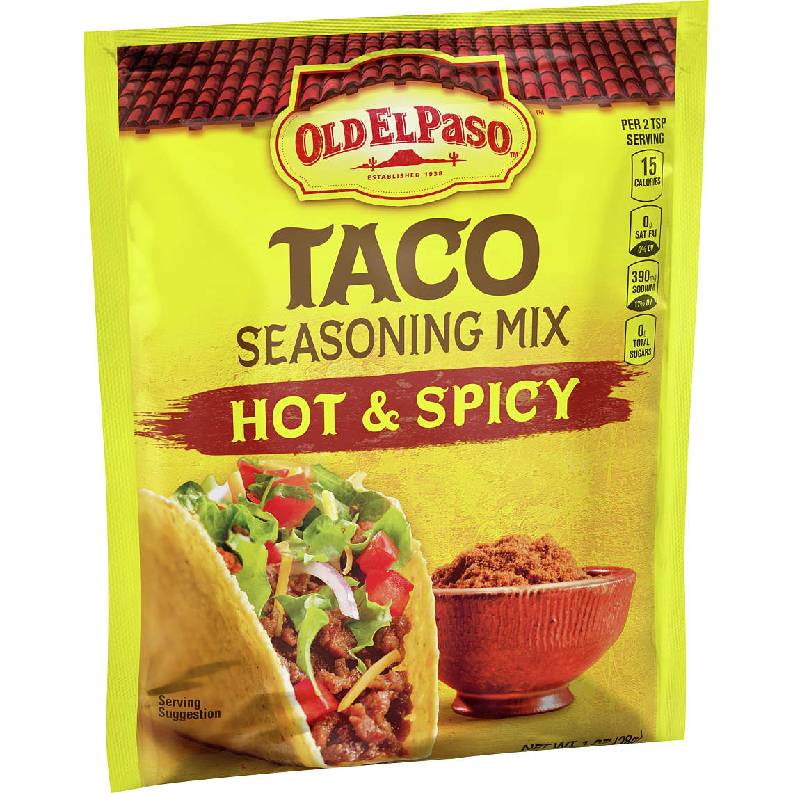 Old El Paso Hot and Spicy Taco Seasoning Mix, 1 oz